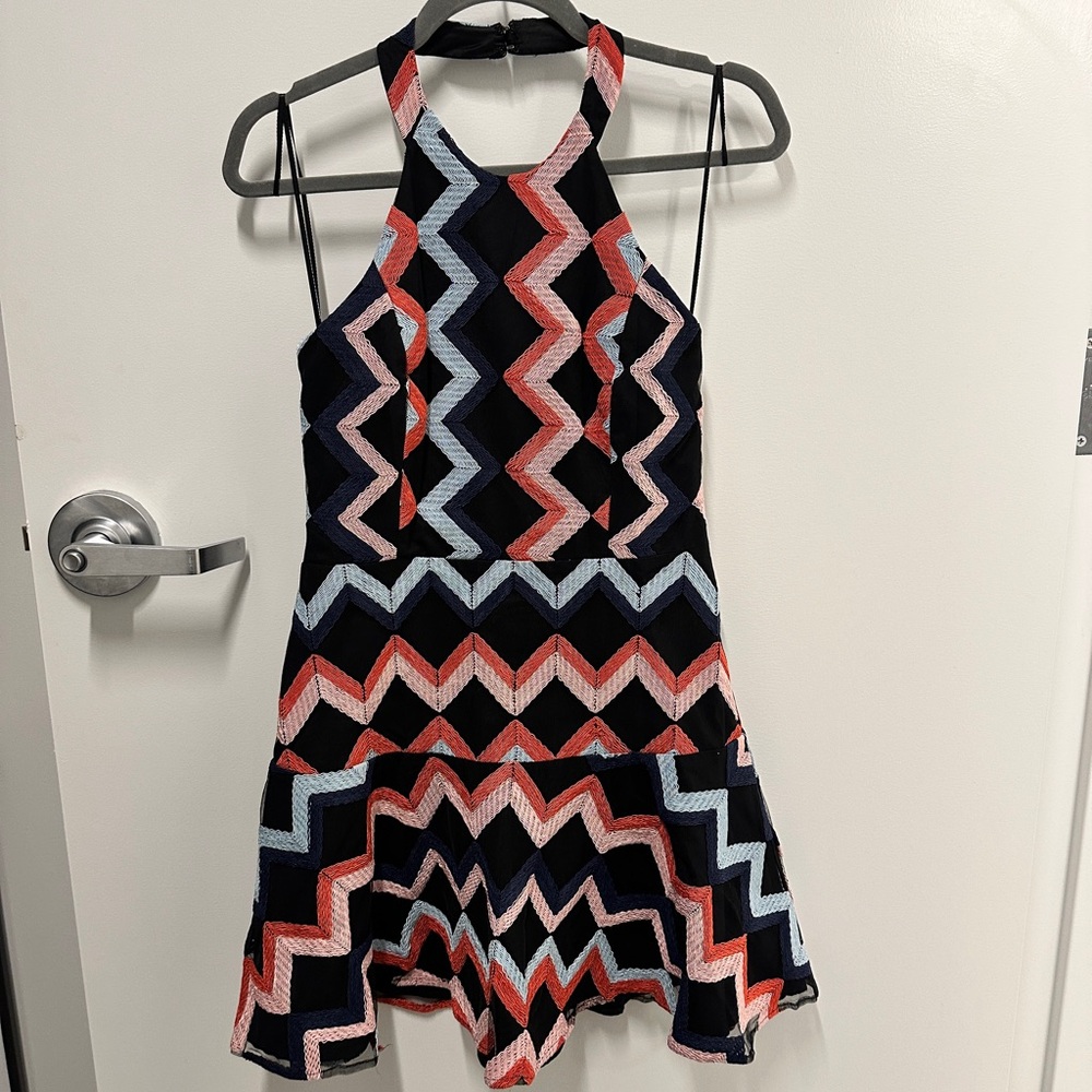 Parker embroidered mini dress